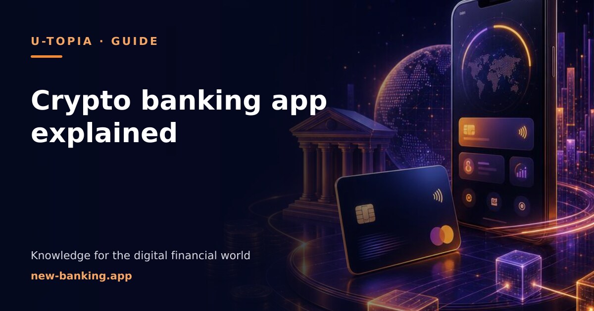 Crypto banking app: understand money, crypto and risk – U-topia topic illustration